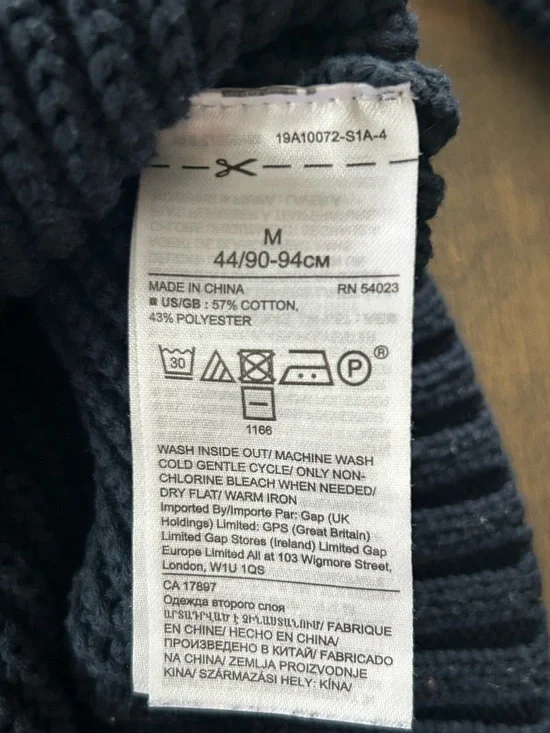 Banana Republic Navy Knit Hooded Pullover Sweater - Picture 5 of 10